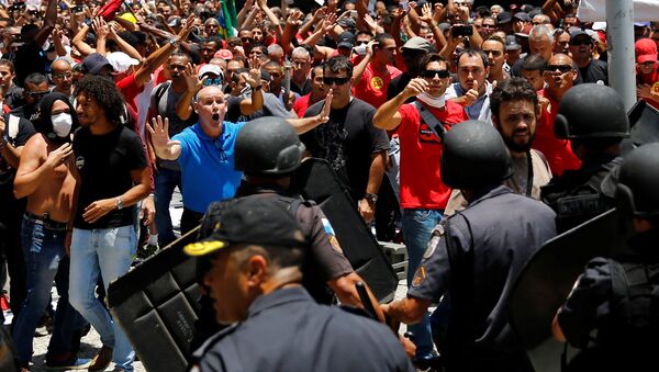 La manifestación en Río de Janeiro, Brasil - Sputnik Mundo