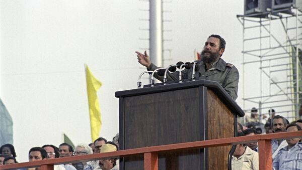 Fidel Castro, líder de la Revolución Cubana, en La Habana en 1978 - Sputnik Mundo