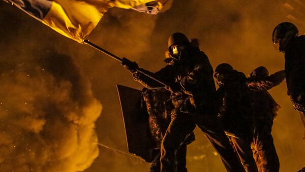 Los disturbios del Maidán en la capital de Ucrania en 2014 - Sputnik Mundo