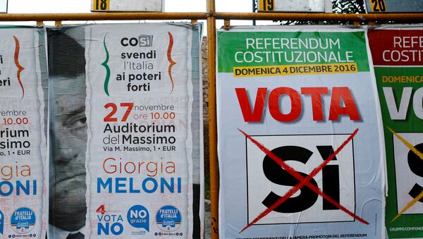 El referendo sobre la reforma constitucional en Italia - Sputnik Mundo