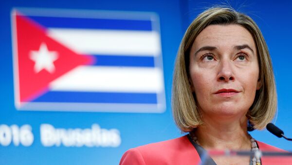 Federica Mogherini, alta representante de la Unión para Asuntos Exteriores y Política de Seguridad de la UE - Sputnik Mundo