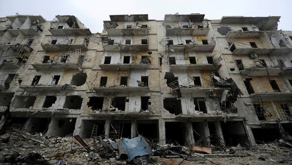 Edificios destruidos en Alepo - Sputnik Mundo