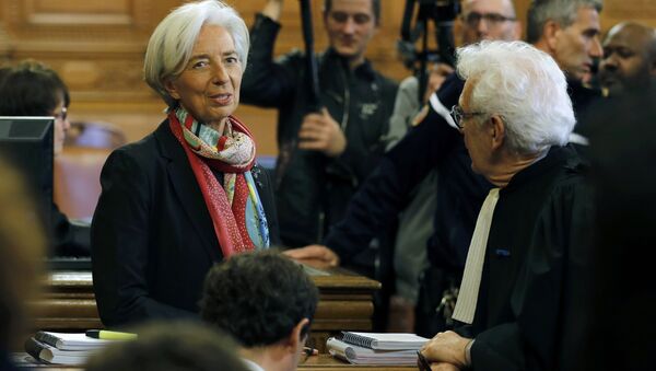 Christine Lagarde, directora ejecutiva del FMI, en la Corte - Sputnik Mundo