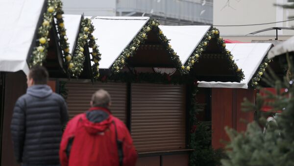 La feria navideña cerrada en Berlín - Sputnik Mundo