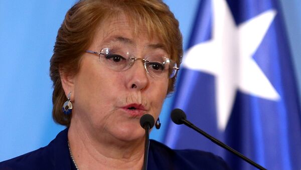 Michelle Bachelet, presidenta de Chile - Sputnik Mundo