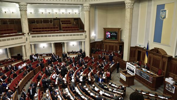 Заседание Верховной рады Украины в Киеве - Sputnik Mundo