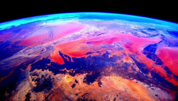 Снимок Земли из космоса, сделанный астронавтом Скоттом Келли с борта МКС - Sputnik Mundo