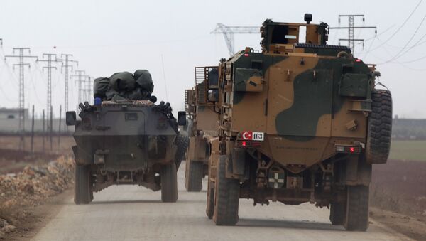 Vehículos militares de Turquía en Siria - Sputnik Mundo