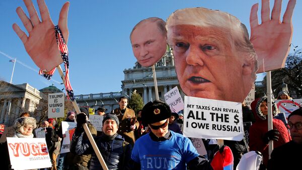 Estadounidenses protestan contra Trump - Sputnik Mundo