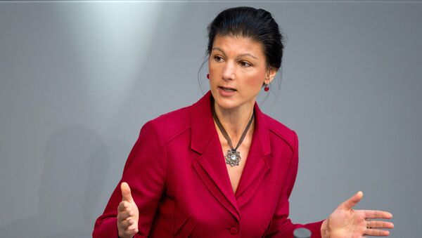 Sahra Wagenknecht, líder de la facción parlamentaria alemana Die Linke - Sputnik Mundo