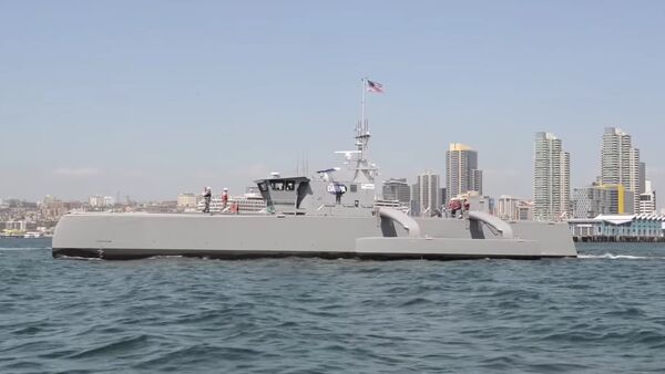 DARPA's Sea Hunter Submarine-Hunting Drone Warship ACTUV - Sputnik Mundo