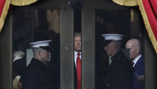 Donald Trump durante la ceremonia de investidura - Sputnik Mundo