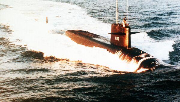 Submarino estadounidense USS James Madison (Archivo) - Sputnik Mundo