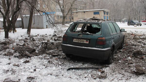 Donetsk tras bombardeos - Sputnik Mundo