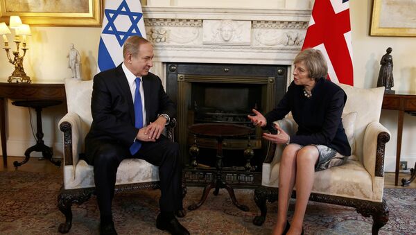 srael's Prime Minister Benjamin Netanyahu meets Britain's Prime Minister Theresa May - Sputnik Mundo