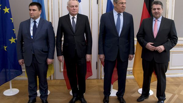 Los cancilleres de Exteriores del Cuarteto de Normandía (Alemania, Francia, Ucrania y Rusia) - Sputnik Mundo
