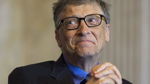 Bill Gates, co-chair of the Bill and Melinda Gates Foundation and founder of Microsoft, participates in the Financial Inclusion Forum at the Treasury Department in Washington, DC, December 1, 2015. - Sputnik Mundo
