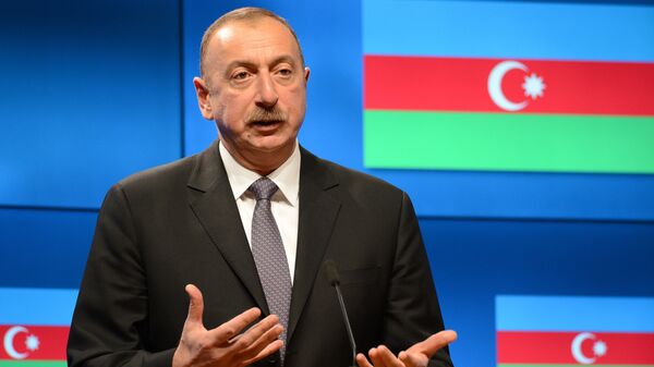 El presidente azerí, Ilham Alíyev - Sputnik Mundo