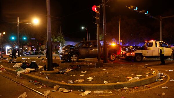 El lugar del accidente en Nueva Orleans - Sputnik Mundo