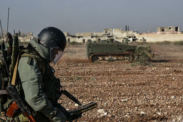 La lucha de las tropas rusas contra los terroristas en Siria, en imágenes - Sputnik Mundo