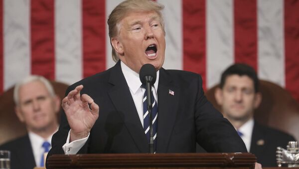 El primer discurso de Donald Trump en el Congreso de EEUU - Sputnik Mundo