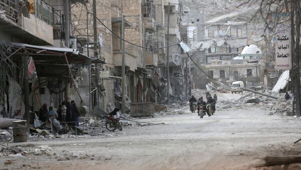 Edificios destruidos en Siria (archivo) - Sputnik Mundo