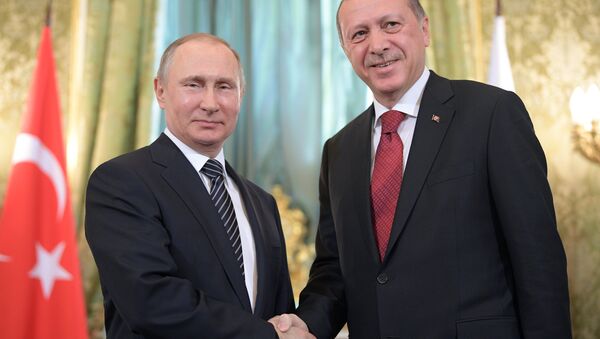 Президент РФ В. Путин принял участие в заседании Совета сотрудничества высшего уровня между РФ и Турцией - Sputnik Mundo