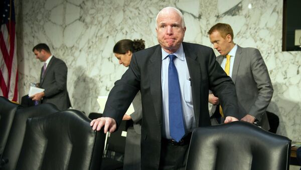 John the Grump McCain on Capitol Hill in Janurary. - Sputnik Mundo