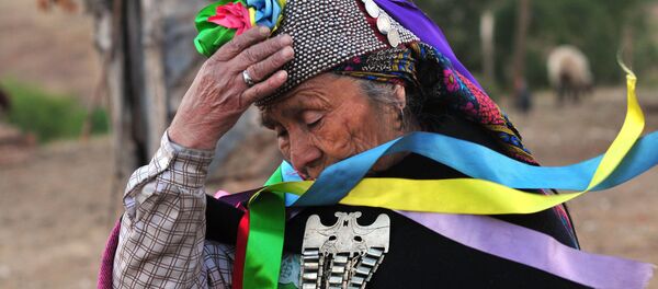 Una mujer indígena en la región chilena de Araucanía (archivo) Una mujer indígena en la región chilena de Araucanía (archivo) - Sputnik Mundo