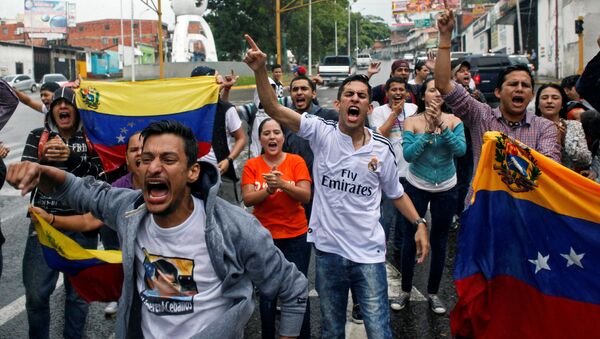 Protestas en Venezuela (archivo) - Sputnik Mundo