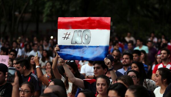 La protestas en Paraguay - Sputnik Mundo