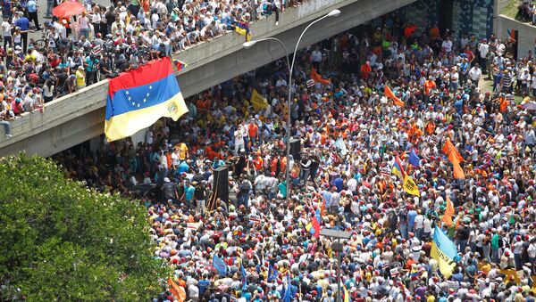 Movilización opositora en Venezuela - Sputnik Mundo