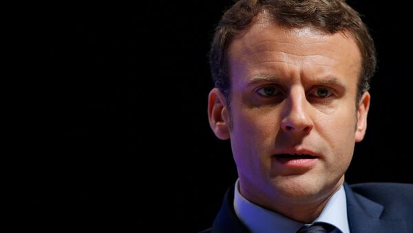 Emmanuel Macron, candidato a la presidencia de Francia - Sputnik Mundo