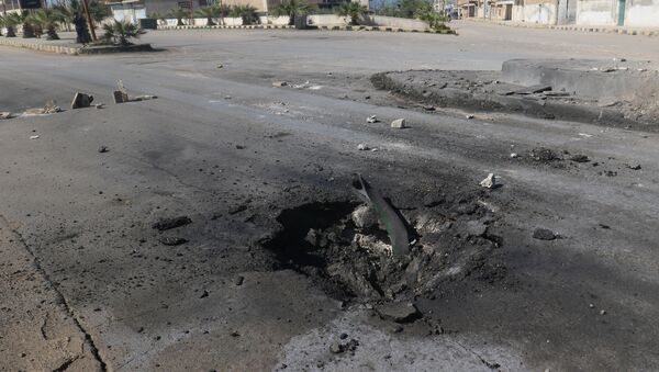 Lugar del ataque químico en Jan Sheijun, Idlib, Siria - Sputnik Mundo