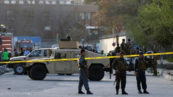 La policía de Afganistán en el lugar del atentado (Archivo) - Sputnik Mundo