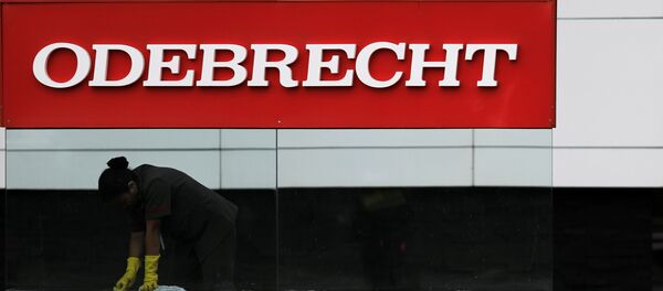 El logo de Odebrecht El logo de Odebrecht - Sputnik Mundo