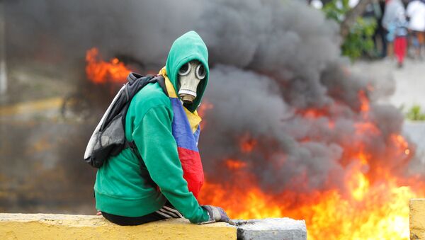Violentas protestas en Venezuela (archivo) - Sputnik Mundo