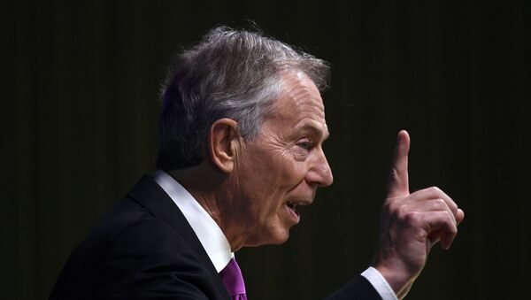 Former British Prime Minister Tony Blair delivers a keynote speech at a pro-Europe event in London, Britain, February 17, 2017. - Sputnik Mundo