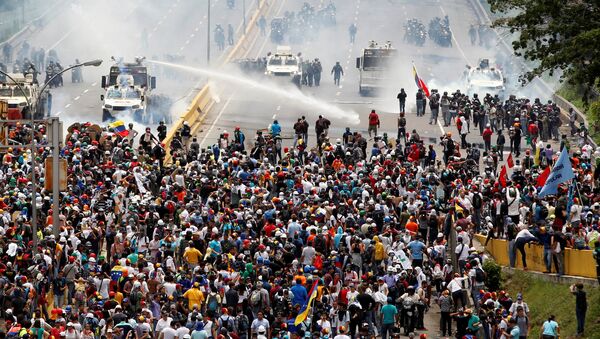 Protestas en Venezuela (archivo) - Sputnik Mundo