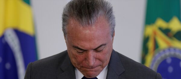Michel Temer, presidente de Brasil Michel Temer, presidente de Brasil - Sputnik Mundo