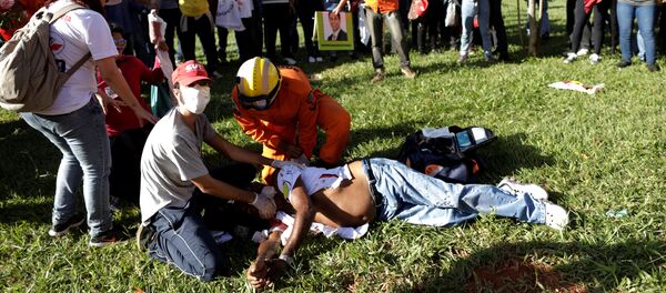 Las protestas contra el Gobierno de Michel Temer Las protestas contra el Gobierno de Michel Temer - Sputnik Mundo