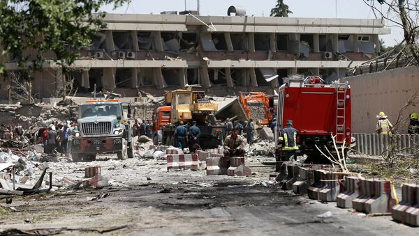 Lugar del atentado en Kabul - Sputnik Mundo