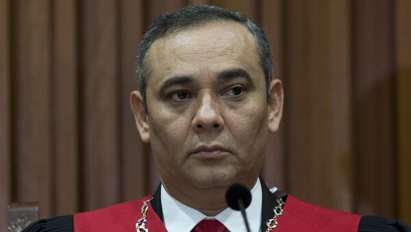Maikel Moreno, presidente del Tribunal Supremo de Justicia venezolano (archivo) - Sputnik Mundo