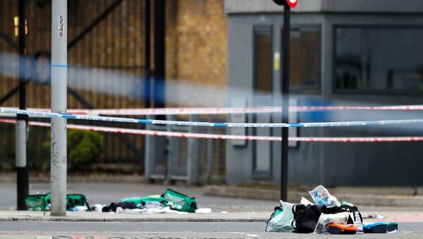 Lugar del atentado en Londres - Sputnik Mundo