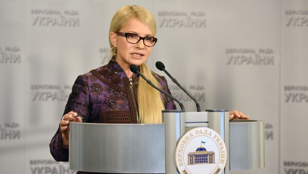 La líder del partido ucraniano Batkivschina, Yulia Timoshenko - Sputnik Mundo