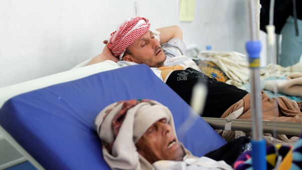 Enfermos de cólera en Yemén (archivo) - Sputnik Mundo