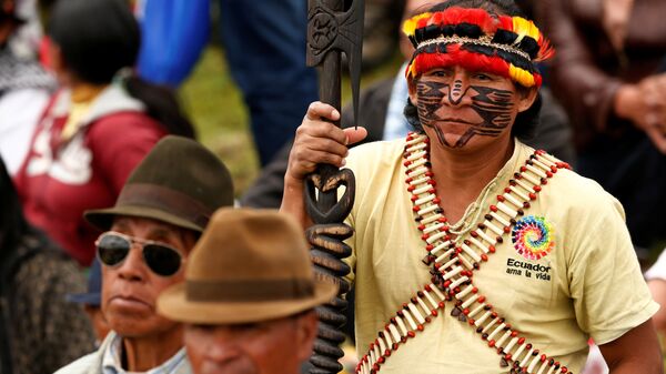 Indígenas de Ecuador  - Sputnik Mundo