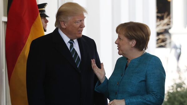 Angela Merkel y Donald Trump - Sputnik Mundo