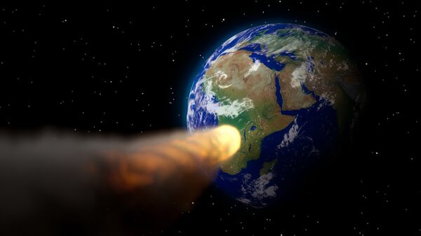 Un asteroide (ilustración) - Sputnik Mundo
