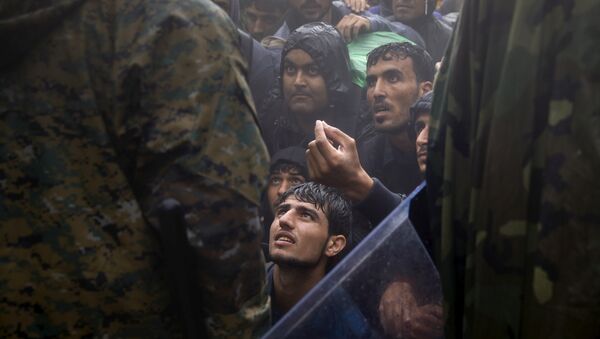 Los migrantes en Grecia (archivo) - Sputnik Mundo